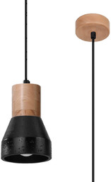 Sollux Wisząca lampa loftowa SL.0963 do jadalni czarna