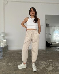 Pakamera Spodnie Cool light mocca melange