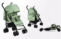 WÓZEK SPACEROWY PARASOLKA - MoMi AKIRA ZIELONY ZESTAW
