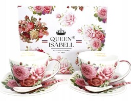 Komplet 2 filiżanki Queen Isabell róże