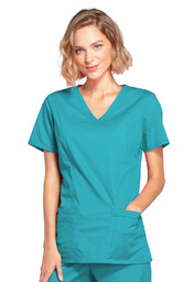 Bluza Core Stretch Mock Wrap D Teal Blue