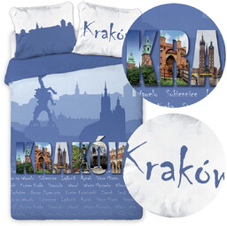 Pościel 160 x 200 Młodzieżowa Travel Kraków