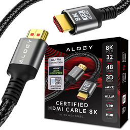 Kabel HDMI 2.1 Alogy 2m 4K 8K PREMIUM