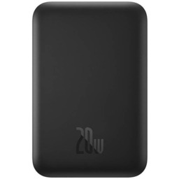 Powerbank mini bezprzewodowy 6000mAh 20W Baseus (czarny)