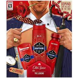 Zestaw Prezentowy Męski Old Spice Captain Sztyft+Żel+Dezodorant