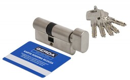 Wkładka Gerda EVO 30g/30 nikiel satyna z gałką