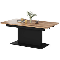 ława rozkładana busetti dąb wotan / czarny mat