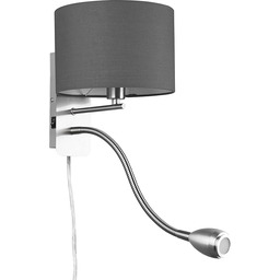 Trio Leuchten Lampa ścienna Hotel 271170211, nikiel matowy,