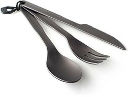 Sztućce turystyczne aluminiowe GSI Outdoors Halulite Cutlery Set