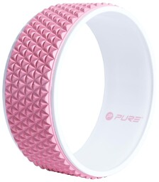 Pure2Improve Koło do jogi, 34 cm, różowo-białe