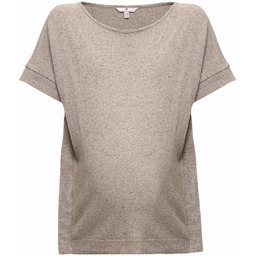 Damska bluzka ciążowa z krótkim rękawem beżowa Bellybutton