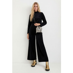 Bluza z dzianiny dresowej z golfem