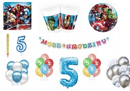 Zestaw Avengers 5 Urodziny Balony