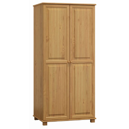 OUTLET - Szafa drewniana 2D nr2 wieszak/półki S90