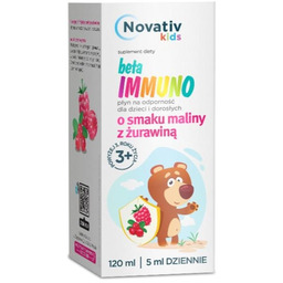 Novativ Kids Beta Immuno o smaku maliny