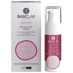 BasicLab Rozjaśnienie i Wyciszenie Redukujące serum 15% kwasu