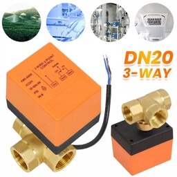 Elektrozawor Zawor 3Drogowy kulowy DN20 3/4'' 230V