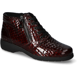 Botki Caprice 9-25152-41/502 Bordowe kroko lakier