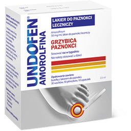 Undofen Amorolfina Lakier Leczniczy Do Paznokci 2,5 ml