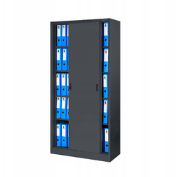 Biurowa szafa metalowa z drzwiami przesuwnymi KUBA, 900