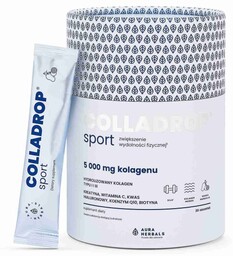 Colladrop Sport, Kolagen Morski 5000 mg, Aura Herbals,