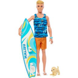 Barbie Ken Surfer + DESKA SURFINGOWA I FIGURKA