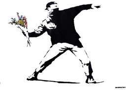 Banksy Zamieszki - plakat