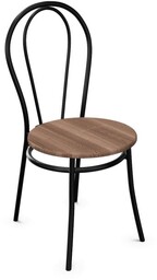 Krzesło Tulipan Wood Black, Czarny