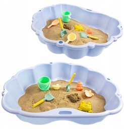 MOCHTOYS PIASKOWNICA MUSZELKA DLA DZIECI OGRODOWA DO PIASKU