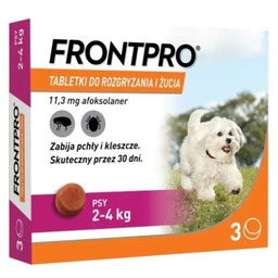 FRONTPRO Tabletki na pchły i kleszcze dla psa