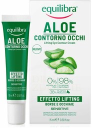 Aloesowy Krem pod oczy liftingujący, Equilibra, 15ml