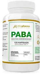 ALTOPHARMA PABA Witamina B10 500 mg, 120 kaps.