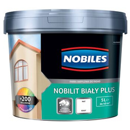 Farba fasadowa Nobilit Plus Biały 5 l Nobiles