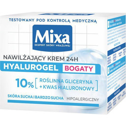 MIXA Hyalurogel Bogaty Krem intensywnie nawilżający 50 ml
