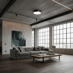 Plafon ARENA 45 czarna SL.0124 - Sollux