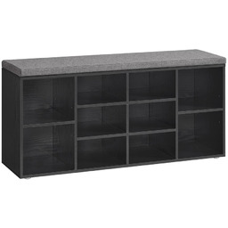 Ławka do przedpokoju 30x104x48cm, czarna