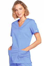Bluza Core Stretch Mock Wrap D Błękit 4728/CIEW/S