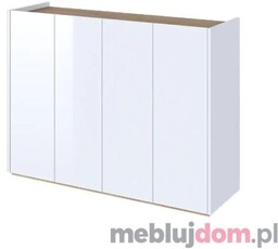 Komoda EASY 02 Biały połysk + dąb scandi