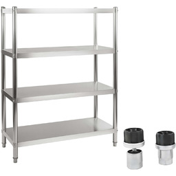 Regał ze stali nierdzewnej gastronomiczny 120x48,5x155cm