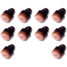 10 x TIP WKRĘCANY SKÓRZANY KAPKA DO KIJA