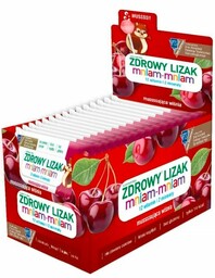 Starpharma, Mniam-mniam, Zdrowy Lizak Na Gardło, Wiśniowy, 40szt.