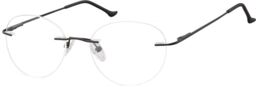 Sunoptic Bezramkowe Okulary Oprawki okrągłe korekcyjne 985 czarne