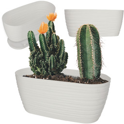 Doniczka na kwiaty owalna 27 x 12 cm,