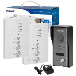 Orno Eluvio Interkom Domofon Brama Furtka Biały Jednorodzinny