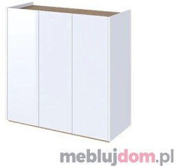 Komoda EASY 03 Biały połysk + dąb scandi