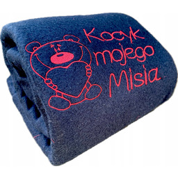 na Walentynki Koc Kocyk Walentynkowy z Twoim Haftem