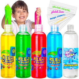 Zestaw Dr Glut 4X Kolorowy Klej Pva +