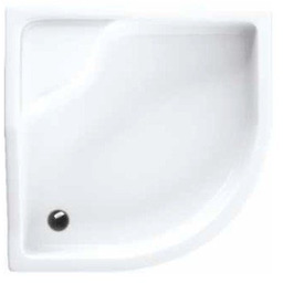 Schedpol Bona brodzik akrylowy 90x90cm R55 półokrągły biały