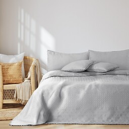 DecoKing Narzuta na łóżko Meadore srebrny, 170 x