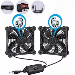 Podwójny Wentylator Usb Silent Cichy 124MM 5V